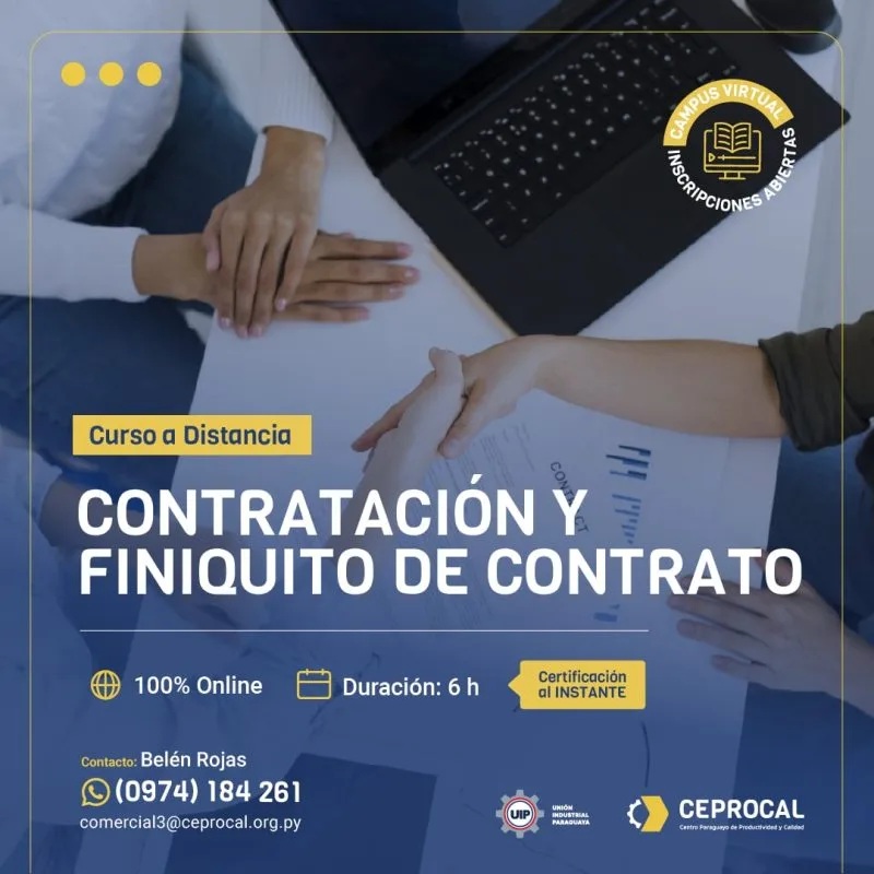 Contratación y finiquito de contrato